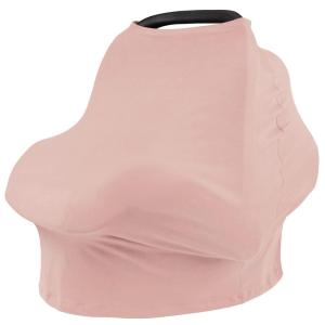 imageKonssy Baby Car Seat Covers Multiuse Carseat Canopy for Babies Stretchy Infant Carseat Cover Boy Shower Gifts for Unisex Boys and GirlsPink