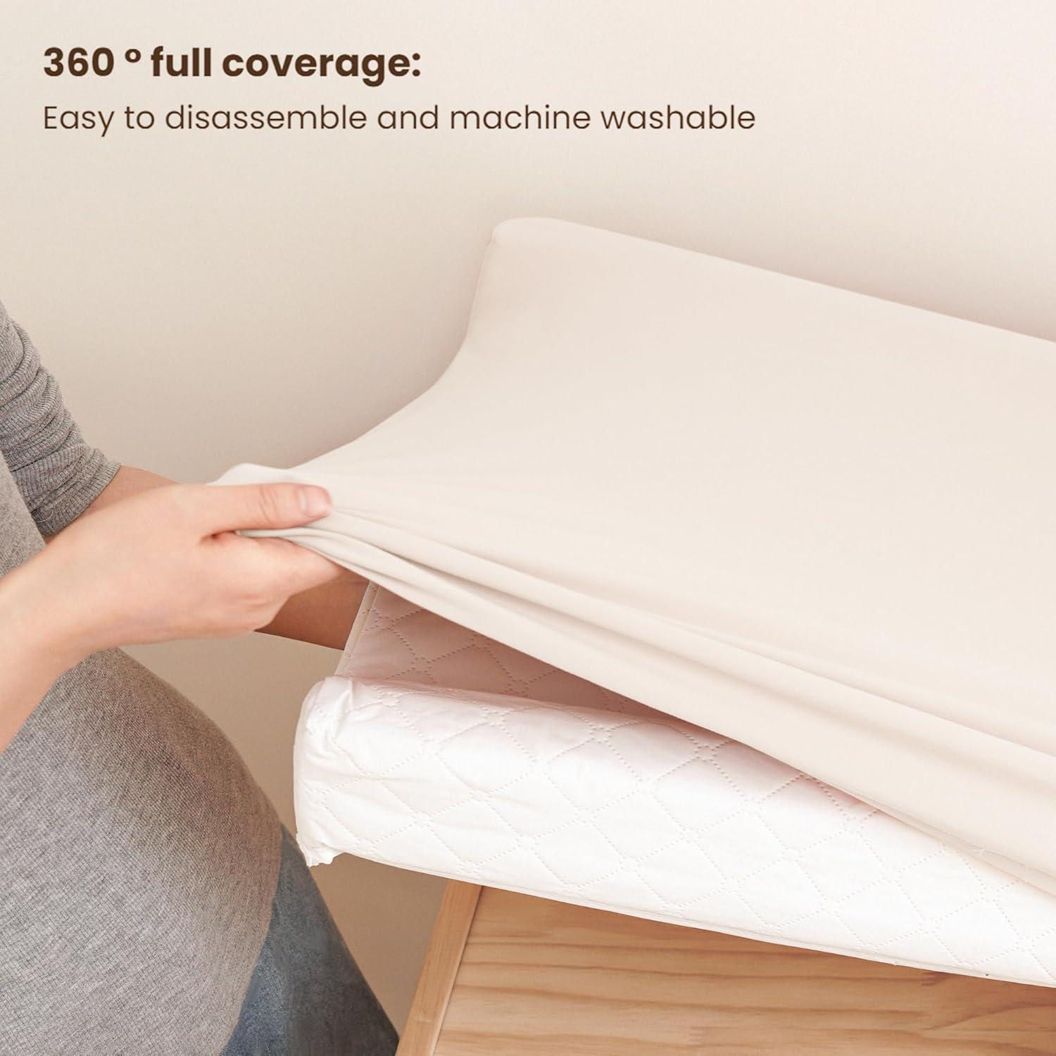 imageKonssy 2 Pack Stretchy Changing Pad Covers for Girl Boy Silky Soft Changing Table Cover Breathable Baby Nursery Diaper Chang Pad Sheets BrownBeigeBrown Beige