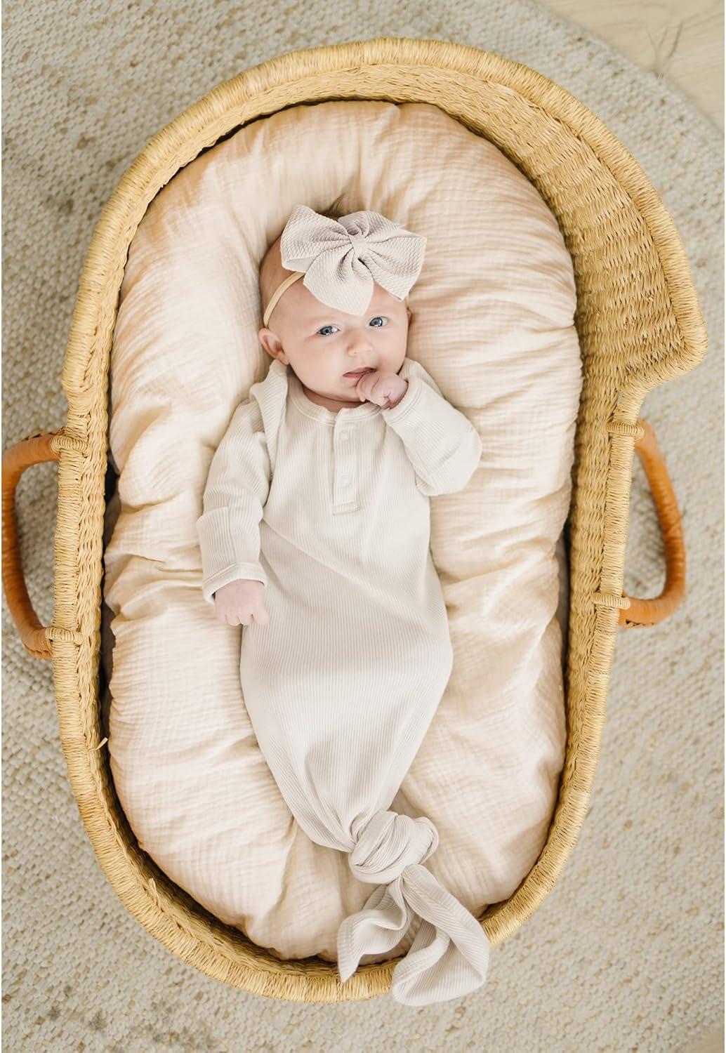 imageKonssy 3 Pack Muslin Swaddle Blankets for Unisex Newborn Receiving Blanket Large 47 x 47 inches Soft Breathable Muslin Baby Swaddles for Boys ampamp GirlsSun