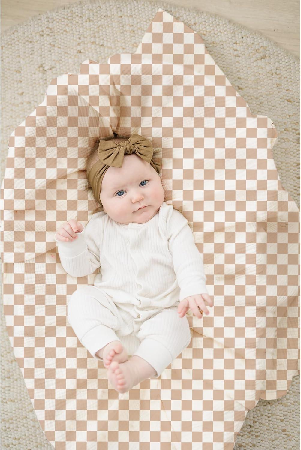 imageKonssy 3 Pack Muslin Swaddle Blankets for Unisex Newborn Receiving Blanket Large 47 x 47 inches Soft Breathable Muslin Baby Swaddles for Boys ampamp GirlsMoon