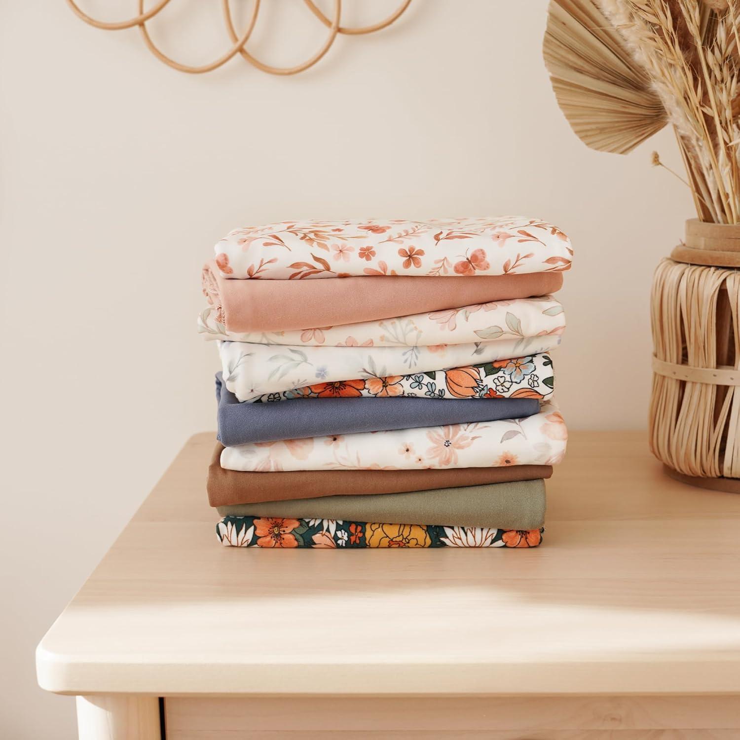 imageKonssy Baby Girl Newborn Receiving Blanket with Matching Headband and Beanie Set Baby Swaddle Nursery Swaddle WrapBlossom