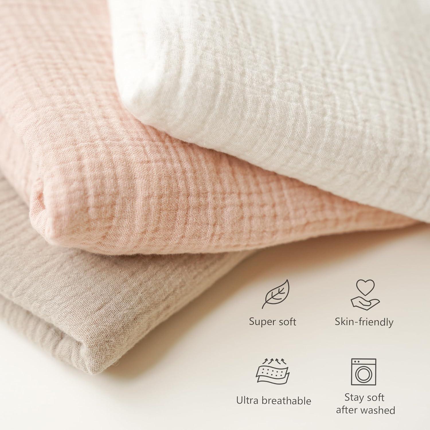 imageKonssy Muslin Baby Lounger Cover 1 Pack 100 Cotton Newborn Lounger Sheets Soft and Breathable Baby Nest Slipcover Cover Only SunPink