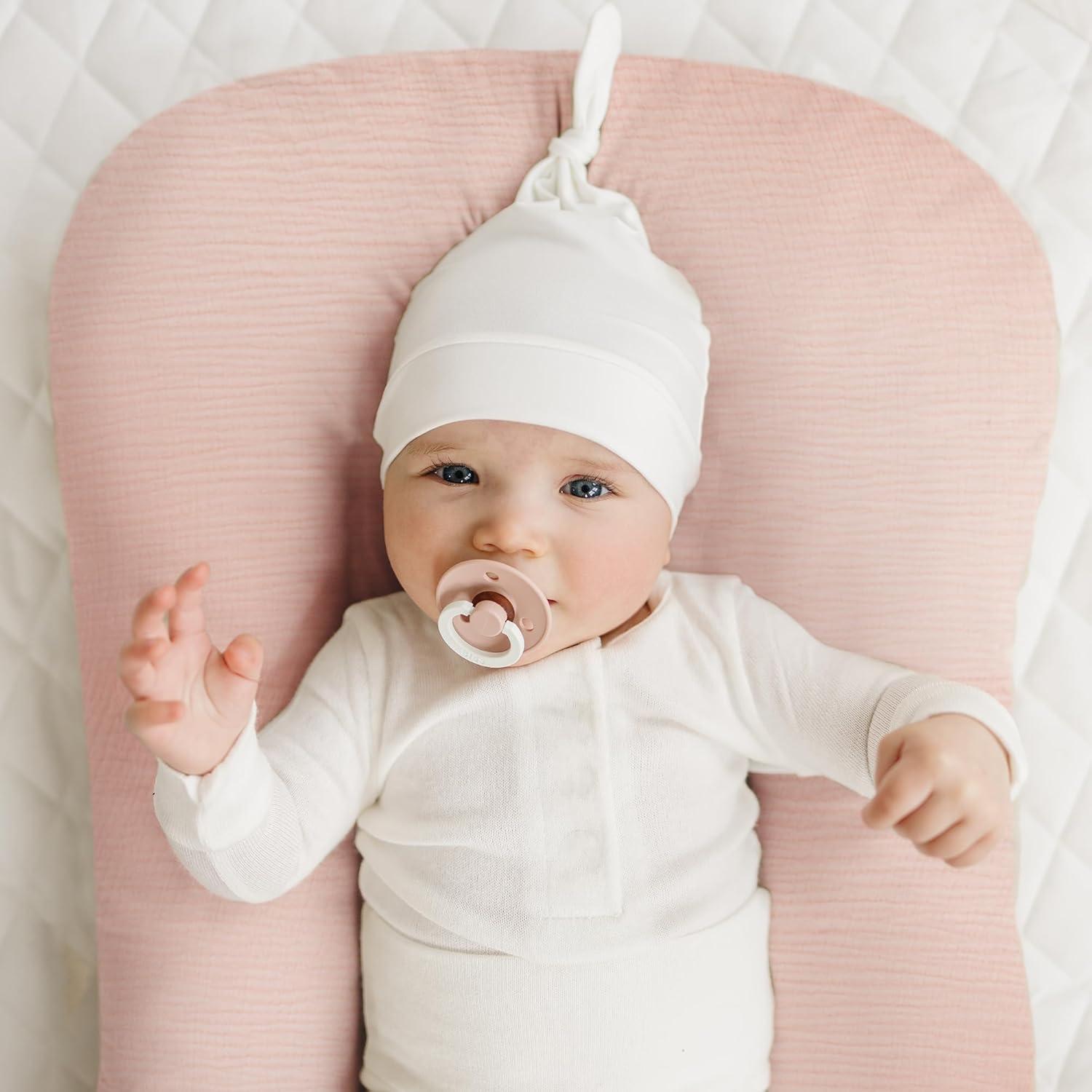 imageKonssy Muslin Baby Lounger Cover 1 Pack 100 Cotton Newborn Lounger Sheets Soft and Breathable Baby Nest Slipcover Cover Only SunPink
