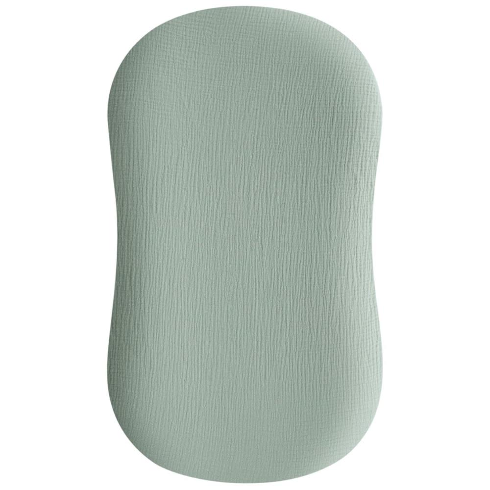 imageKonssy Muslin Baby Lounger Cover 1 Pack 100 Cotton Newborn Lounger Sheets Soft and Breathable Baby Nest Slipcover Cover Only GreenGreen