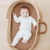 imageKonssy 2 Pack Stretchy Bassinet Sheets for Baby Girl Boy Soft Breathable Baby Bassinet Mattress Sheets Fit for Hourglass Oval Cradle Moses Basket Rectangle Mattress Autumn BloomClayAutumn Bloom clay