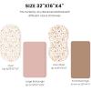 imageKonssy 2 Pack Stretchy Bassinet Sheets for Baby Girl Boy Soft Breathable Baby Bassinet Mattress Sheets Fit for Hourglass Oval Cradle Moses Basket Rectangle Mattress Autumn BloomClayAutumn Bloom clay
