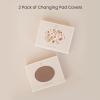 imageKonssy 2 Pack Stretchy Changing Pad Covers for Girl Boy Silky Soft Changing Table Cover Breathable Baby Nursery Diaper Chang Pad Sheets BrownBeigeAutumn Bloom Clay