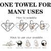 imageKonssy 3 Pack Muslin Swaddle Blankets for Unisex Newborn Receiving Blanket Large 47 x 47 inches Soft Breathable Muslin Baby Swaddles for Boys ampamp GirlsFlourish