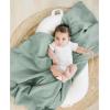 imageKonssy 3 Pack Muslin Swaddle Blankets for Unisex Newborn Receiving Blanket Large 47 x 47 inches Soft Breathable Muslin Baby Swaddles for Boys ampamp GirlsGreen Leaves