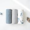 imageKonssy 3 Pack Muslin Swaddle Blankets for Unisex Newborn Receiving Blanket Large 47 x 47 inches Soft Breathable Muslin Baby Swaddles for Boys ampamp GirlsWhale