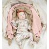 imageKonssy 3 Pack Muslin Swaddle Blankets for Unisex Newborn Receiving Blanket Large 47 x 47 inches Soft Breathable Muslin Baby Swaddles for Boys ampamp GirlsPink