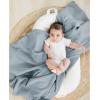 imageKonssy 3 Pack Muslin Swaddle Blankets for Unisex Newborn Receiving Blanket Large 47 x 47 inches Soft Breathable Muslin Baby Swaddles for Boys ampamp GirlsBlue