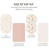 imageKonssy 3 Pack Stretchy Bassinet Sheets for Baby Girl Boy Soft Breathable Baby Bassinet Mattress Sheets Fit for Hourglass Oval Cradle Moses Basket Rectangle Mattress Pink SpringFlourish