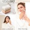 imageKonssy 6 Pack Face Cloths Soft Wash Cloth for Washing Face Cotton Face Towels for Sensitive Skin Women Facial Makeup Remover Reusable Absorbent Washcloths 11 x 11 InchEarthy