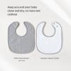 imageKonssy 6Pack Muslin Baby Bibs for Boys ampamp Girls Soft Cotton Absorbent Bandana Drool Bibs for Drooling ampamp TeethingBlue Sky