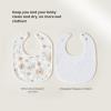 imageKonssy 6Pack Muslin Baby Bibs for Boys ampamp Girls Soft Cotton Absorbent Bandana Drool Bibs for Drooling ampamp TeethingFloral