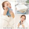 imageKonssy 7Pack Soft Cotton Face Wash Cloths Reusable Absorbent Washcloths for Sensitive Skin Facial Makeup Remover Towels for Women 11 x 11 InchBlue