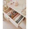 imageKonssy Baby Girl Newborn Receiving Blanket with Matching Headband and Beanie Set Baby Swaddle Nursery Swaddle WrapBeige