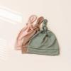 imageKonssy Baby Girl Newborn Receiving Blanket with Matching Headband and Beanie Set Baby Swaddle Nursery Swaddle WrapBrown