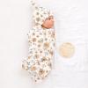imageKonssy Baby Girl Newborn Receiving Blanket with Matching Headband and Beanie Set Baby Swaddle Nursery Swaddle WrapFloral
