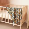 imageKonssy Baby Girl Newborn Receiving Blanket with Matching Headband and Beanie Set Baby Swaddle Nursery Swaddle WrapGreen
