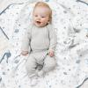 imageKonssy Muslin Baby Blankets for Girls Boys 100 Cotton Crib Blanket for Infant Toddler Super Soft and Lightweight Nursery Swaddling Wrap 40quotx36quot FloralStar