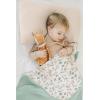 imageKonssy Muslin Baby Blankets for Girls Boys 100 Cotton Crib Blanket for Infant Toddler Super Soft and Lightweight Nursery Swaddling Wrap 40quotx36quot FloralGreen Leaves