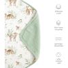 imageKonssy Muslin Baby Blankets for Girls Boys 100 Cotton Crib Blanket for Infant Toddler Super Soft and Lightweight Nursery Swaddling Wrap 40quotx36quot FloralWoodland