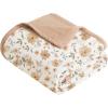 imageKonssy Muslin Baby Blankets for Girls Boys 100 Cotton Crib Blanket for Infant Toddler Super Soft and Lightweight Nursery Swaddling Wrap 40quotx36quot FloralFlourish