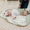 imageKonssy Muslin Baby Blankets for Girls Boys 100 Cotton Crib Blanket for Infant Toddler Super Soft and Lightweight Nursery Swaddling Wrap 40quotx36quot FloralGreen Leaves