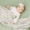 imageKonssy Muslin Baby Blankets for Girls Boys 100 Cotton Crib Blanket for Infant Toddler Super Soft and Lightweight Nursery Swaddling Wrap 40quotx36quot FloralWoodland