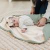 imageKonssy Muslin Baby Blankets for Girls Boys 100 Cotton Crib Blanket for Infant Toddler Super Soft and Lightweight Nursery Swaddling Wrap 40quotx36quot FloralSage Green