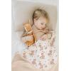 imageKonssy Muslin Baby Blankets for Girls Boys 100 Cotton Crib Blanket for Infant Toddler Super Soft and Lightweight Nursery Swaddling Wrap 40quotx36quot FloralDeer