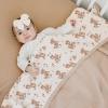 imageKonssy Muslin Baby Blankets for Girls Boys 100 Cotton Crib Blanket for Infant Toddler Super Soft and Lightweight Nursery Swaddling Wrap 40quotx36quot FloralDeer