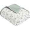 imageKonssy Muslin Baby Blankets for Girls Boys 100 Cotton Crib Blanket for Infant Toddler Super Soft and Lightweight Nursery Swaddling Wrap 40quotx36quot FloralGreen Leaves