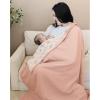 imageKonssy Muslin Baby Blankets for Girls Boys 100 Cotton Crib Blanket for Infant Toddler Super Soft and Lightweight Nursery Swaddling Wrap 40quotx36quot FloralBlossom