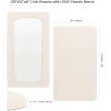 imageKonssy Muslin Crib Sheets for Girl Boy Soft and Breathable Cotton Baby Sheets for Standard Crib Mattress 52quotx 28quot OatOat