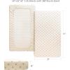 imageKonssy Muslin Crib Sheets for Girl Boy Soft and Breathable Cotton Baby Sheets for Standard Crib Mattress 52quotx 28quot OatRainbow