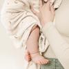 imageKonssy Muslin Swaddle Blankets for Boys Girls 2 Pack Receiving Baby Blanket Large 47 x 47 inches Soft Breathable Swaddling Wrap for Unisex Newborn Pink FloralCoffee Check moon