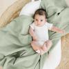 imageKonssy Muslin Swaddle Blankets for Boys Girls 2 Pack Receiving Baby Blanket Large 47 x 47 inches Soft Breathable Swaddling Wrap for Unisex Newborn Pink FloralWoodland sage
