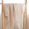 imageKonssy Muslin Swaddle Blankets for Boys Girls 2 Pack Receiving Baby Blanket Large 47 x 47 inches Soft Breathable Swaddling Wrap for Unisex Newborn Pink FloralCoffee Check moon