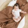 imageKonssy Muslin Swaddle Blankets for Boys Girls 2 Pack Receiving Baby Blanket Large 47 x 47 inches Soft Breathable Swaddling Wrap for Unisex Newborn Pink FloralSunbeam Yellow coffice
