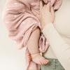 imageKonssy Muslin Swaddle Blankets for Boys Girls 2 Pack Receiving Baby Blanket Large 47 x 47 inches Soft Breathable Swaddling Wrap for Unisex Newborn Pink FloralPeach Blossom Sun