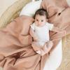 imageKonssy Muslin Swaddle Blankets for Boys Girls 2 Pack Receiving Baby Blanket Large 47 x 47 inches Soft Breathable Swaddling Wrap for Unisex Newborn Pink FloralFlourish  Toffee