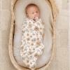 imageKonssy Muslin Swaddle Blankets for Boys Girls 2 Pack Receiving Baby Blanket Large 47 x 47 inches Soft Breathable Swaddling Wrap for Unisex Newborn Pink FloralFlourish  Toffee