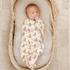 imageKonssy Muslin Swaddle Blankets for Boys Girls 2 Pack Receiving Baby Blanket Large 47 x 47 inches Soft Breathable Swaddling Wrap for Unisex Newborn Pink FloralDeer wheat