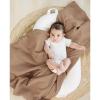imageKonssy Muslin Swaddle Blankets for Boys Girls 2 Pack Receiving Baby Blanket Large 47 x 47 inches Soft Breathable Swaddling Wrap for Unisex Newborn Pink FloralBrown  Cream