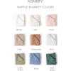 imageKonssy Waffle Baby Blanket  Soft ampamp Cozy Nursery Swaddle Blanket Lightweight Toddler Throw for Boys ampamp Girls Ideal for WrappingBlush PinkBrown