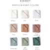 imageKonssy Waffle Baby Blanket  Soft ampamp Cozy Nursery Swaddle Blanket Lightweight Toddler Throw for Boys ampamp Girls Ideal for WrappingBlush PinkLight Green