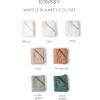 imageKonssy Waffle Baby Blanket  Soft ampamp Cozy Nursery Swaddle Blanket Lightweight Toddler Throw for Boys ampamp Girls Ideal for WrappingBlush PinkOat